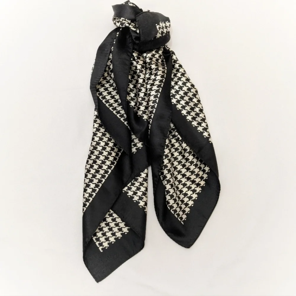 Leopard & Houndstooth Patterned Scarves
